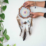 Authentic dream catchers with crystals for energy and sleep, Dream protection wall art decor, Real dreamcatcher mindfulness, dorm room decor ArMoniZar