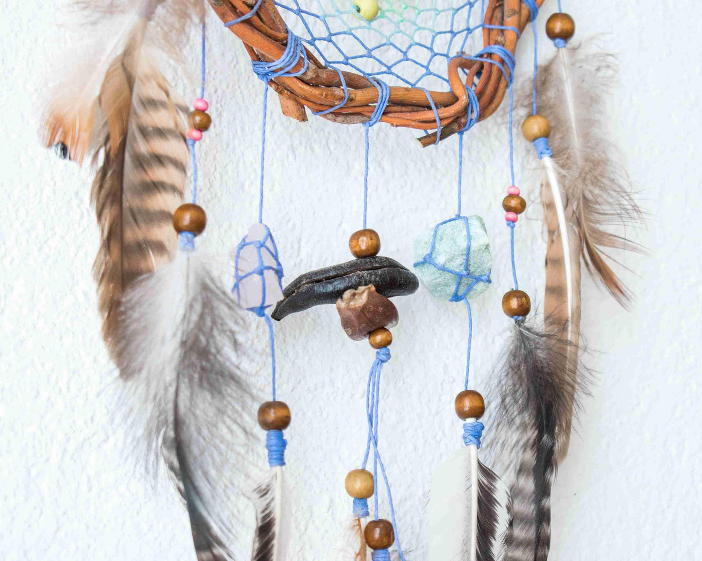 Authentic dream catchers with crystals for energy and sleep, Dream protection wall art decor, Real dreamcatcher mindfulness, dorm room decor ArMoniZar