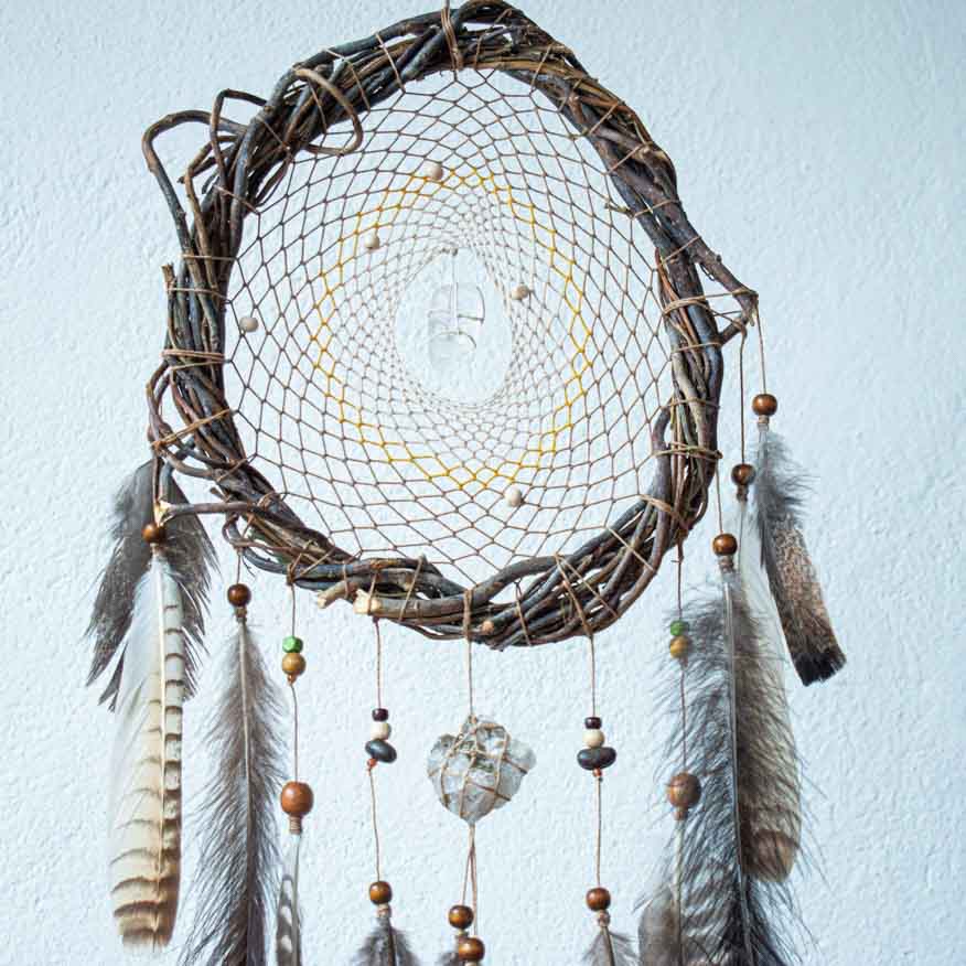 Authentic energy crystals dream catcher 3 sizes bedroom decor boho ArMoniZar