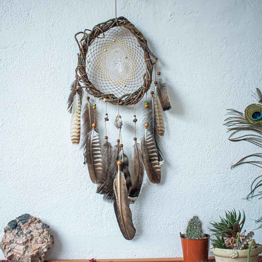 Authentic energy crystals dream catcher 3 sizes bedroom decor boho ArMoniZar