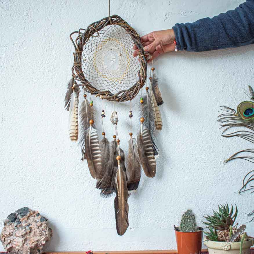 Authentic energy crystals dream catcher 3 sizes bedroom decor boho ArMoniZar