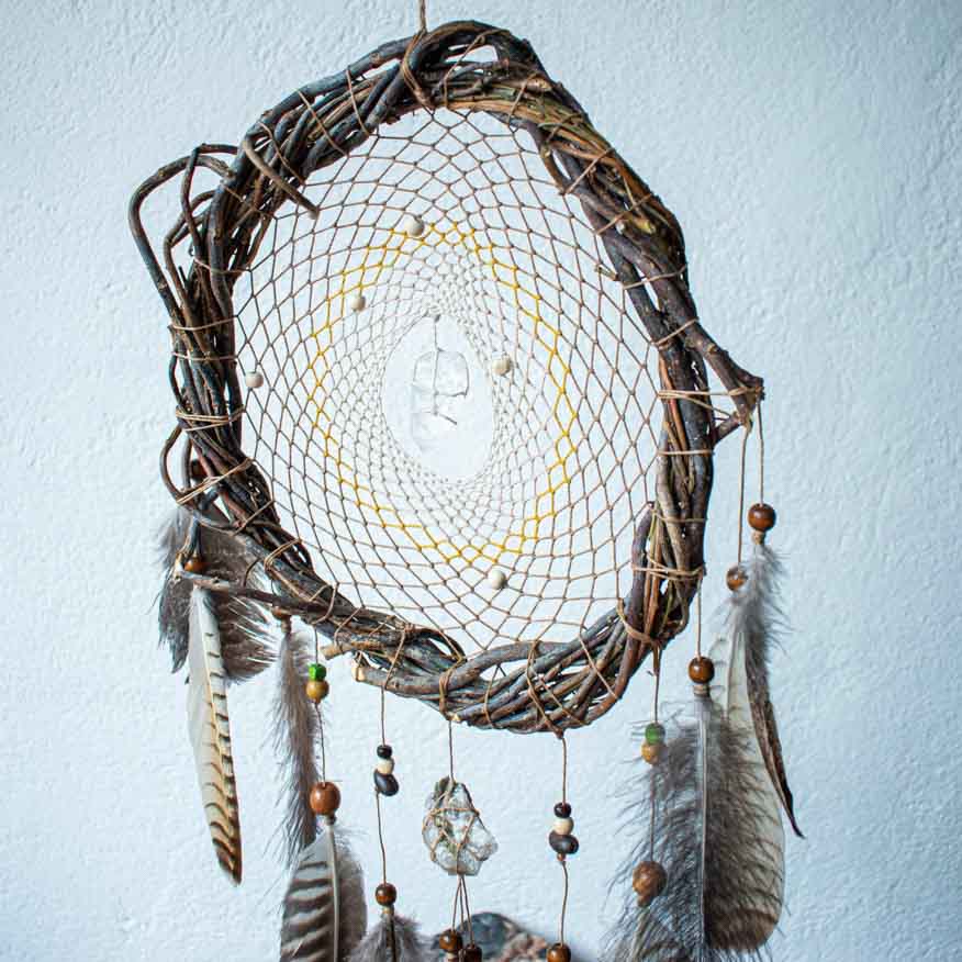 Authentic energy crystals dream catcher 3 sizes bedroom decor boho ArMoniZar