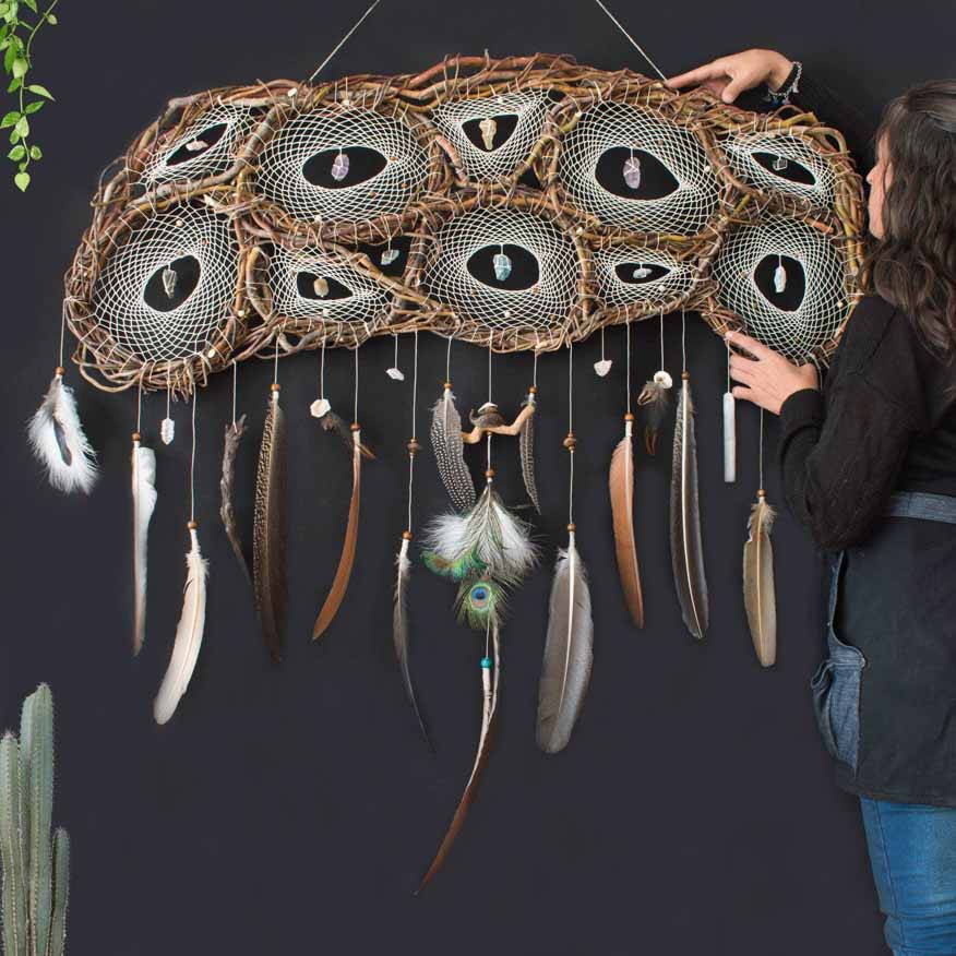 Big Dream Catcher, mystical and breathtaking art, gift Native American culture dream catchers ArMoniZar