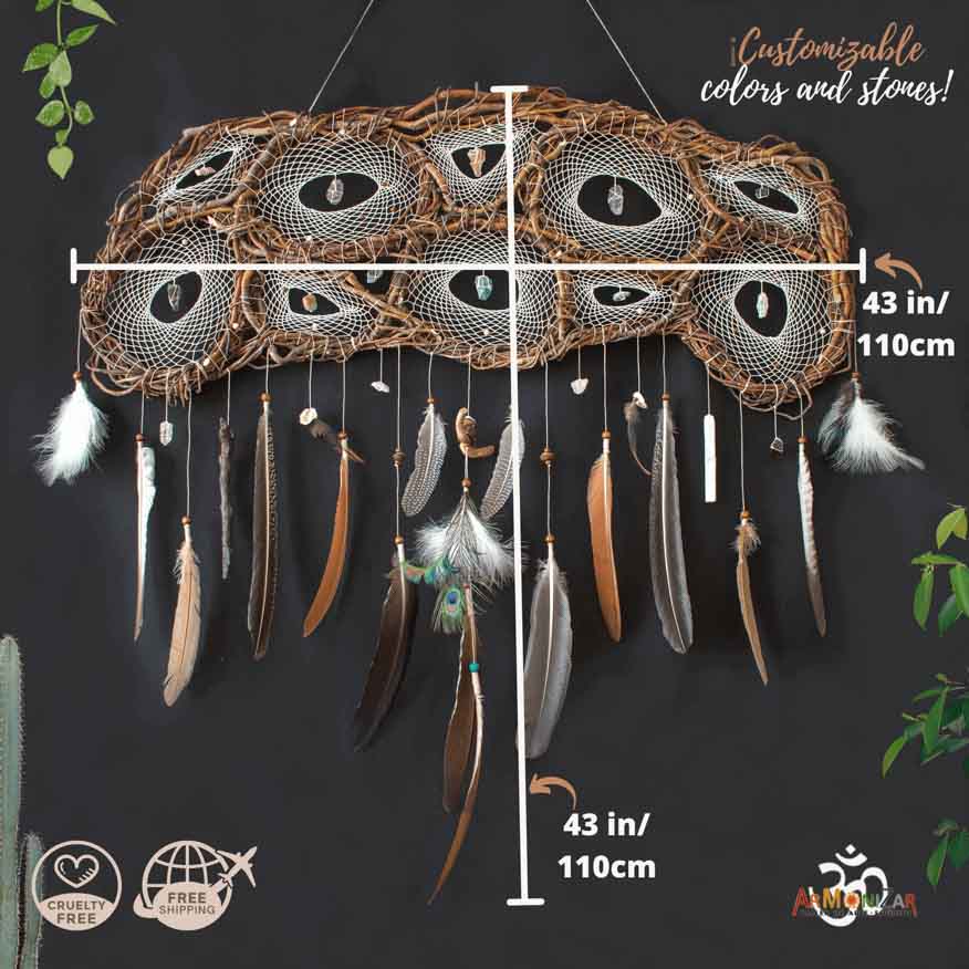 Big Dream Catcher, mystical and breathtaking art, gift Native American culture dream catchers ArMoniZar