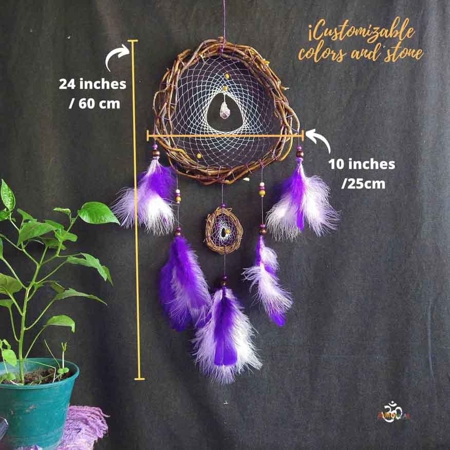 Boho Home Decor, Blue Dream Catcher ArMoniZar