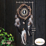 Crystal dream catcher Set, Dreamcatcher with real stone, Authentic Dreamcatchers hanging wall