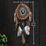 Handcrafted Traditional Native Style Dreamcatcher Set with Custom Healing Crystal