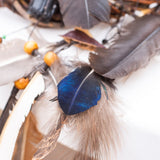 Handwoven Willow Wood Dreamcatcher with Healing Crystals