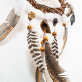Dreamcatcher with super strong protection gemstones • 6 inch door hanging in earthy tones & turquoise • coastal style with 5 color options