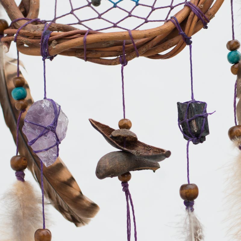High-Quality Dreamcatcher: Authentic Natural Materials, 3 Healing Semi-Precious Stones, and Real Willow for Energetic Vibes - ArMoniZar