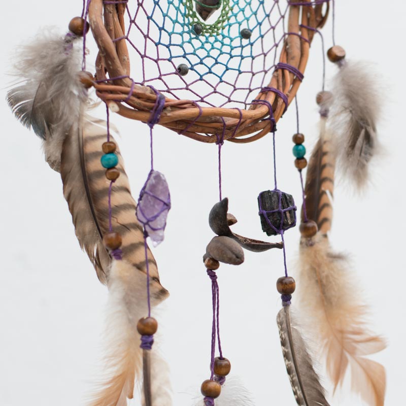 High-Quality Dreamcatcher: Authentic Natural Materials, 3 Healing Semi-Precious Stones, and Real Willow for Energetic Vibes - ArMoniZar