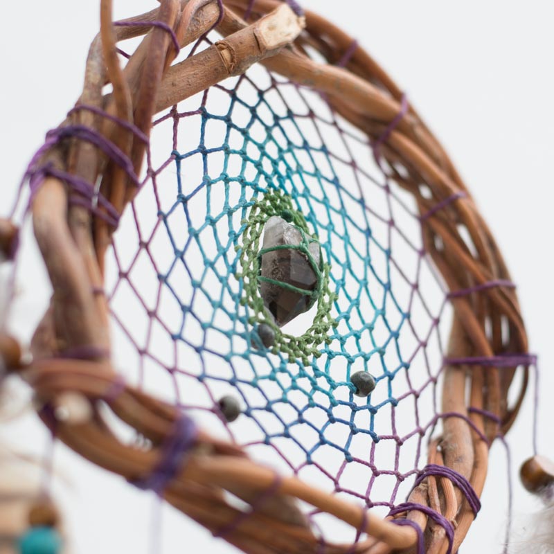 High-Quality Dreamcatcher: Authentic Natural Materials, 3 Healing Semi-Precious Stones, and Real Willow for Energetic Vibes - ArMoniZar