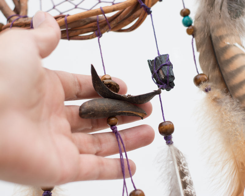 High-Quality Dreamcatcher: Authentic Natural Materials, 3 Healing Semi-Precious Stones, and Real Willow for Energetic Vibes - ArMoniZar