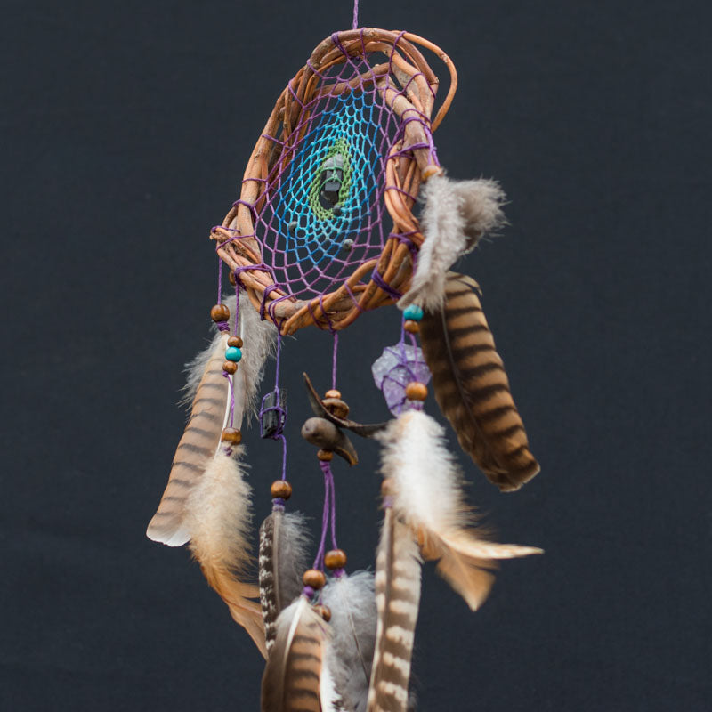 High-Quality Dreamcatcher: Authentic Natural Materials, 3 Healing Semi-Precious Stones, and Real Willow for Energetic Vibes - ArMoniZar