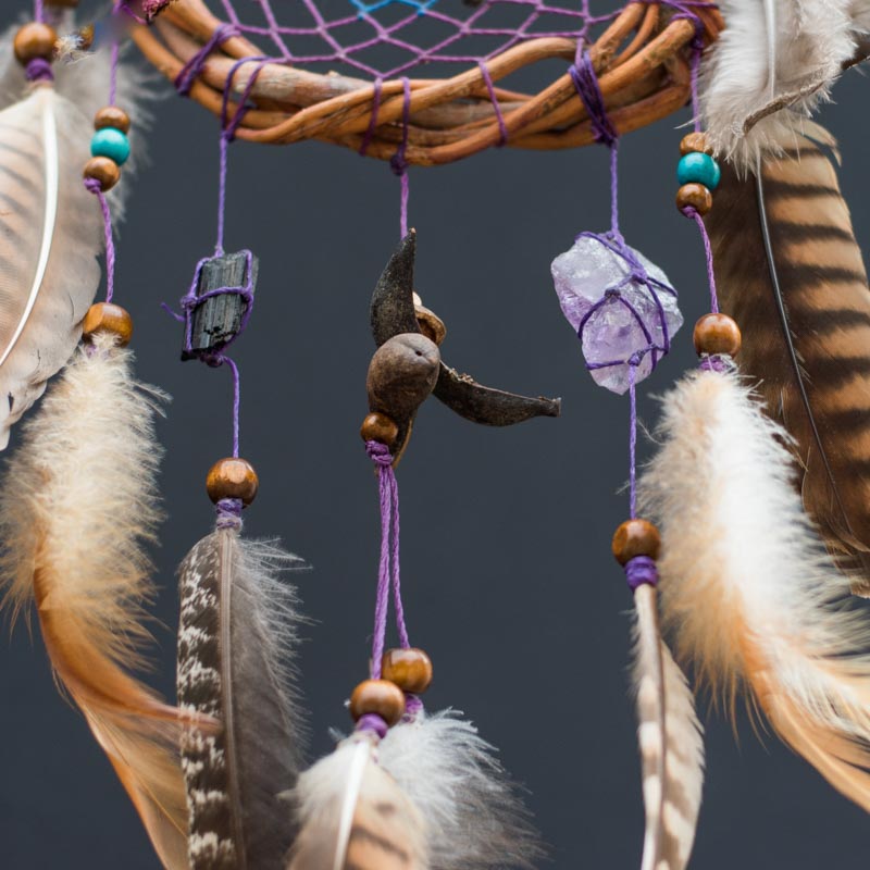 High-Quality Dreamcatcher: Authentic Natural Materials, 3 Healing Semi-Precious Stones, and Real Willow for Energetic Vibes - ArMoniZar