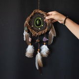 Authentic Willow Dreamcatcher - Customizable Sizes & 5 Stone Combinations