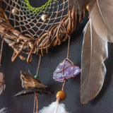 Atrapasueños de cristal con engaste de 3 piedras - Decoración Coastal Soul