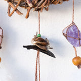 Atrapasueños de cristal con engaste de 3 piedras - Decoración Coastal Soul