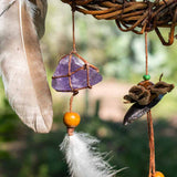 Authentic Willow Dreamcatcher - Customizable Sizes & 5 Stone Combinations