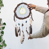Dream catcher Willow branches, Crystals for sleep home decor, Block negativity, Deep Sleep, Sacred spirituality, Kids bedroom protection