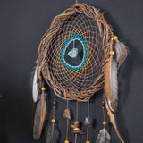 Attrape-rêves en cristal blanc, attrape-rêves spirituel, décoration murale en macramé chamanique, pierre puissante, bénédiction de la maison, attrape-cercle sacré