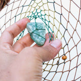 Atrapasueños de cristal blanco, atrapasueños espiritual, decoración de pared chamánica de macramé, piedra poderosa, bendición del hogar, atrapasueños de círculo sagrado.