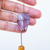 Atrapasueños de cristal blanco, atrapasueños espiritual, decoración de pared chamánica de macramé, piedra poderosa, bendición del hogar, atrapasueños de círculo sagrado.