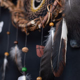 Healing Art Dream Catcher with gemstones, Wards off Negativity