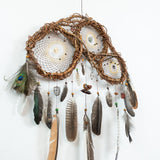 Healing Art Dream Catcher with gemstones, Wards off Negativity