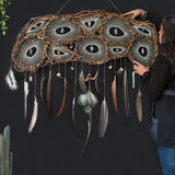 Atrapasueños gigante de 43 pulgadas de ancho ideal para el cabecero de la cama de matrimonio