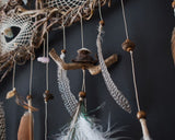 Atrapasueños gigante de 43 pulgadas de ancho ideal para el cabecero de la cama de matrimonio