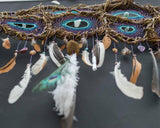 One of a kind extra large dreamcatcher custom stones, Handmade eco-friendly dreamcatcher nature wall tapestry meditation space, Protection