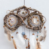 Night terror protection dreamcatcher set dream catchers with crystals, Spiritual gifts, protection wall art Ready to ship gift, Witchy decor