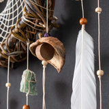 Healing Art Dream Catcher with gemstones, Wards off Negativity