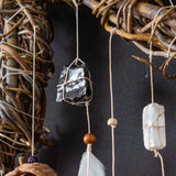 Healing Art Dream Catcher with gemstones, Wards off Negativity