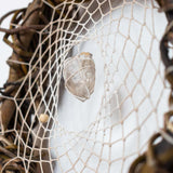 Healing Art Dream Catcher with gemstones, Wards off Negativity