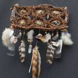 Natural Willow Dreamcatchers with 10 Healing Stones for Energy Cleansing, Love, and Balance – Perfect for Unique and Meaningful Gifts