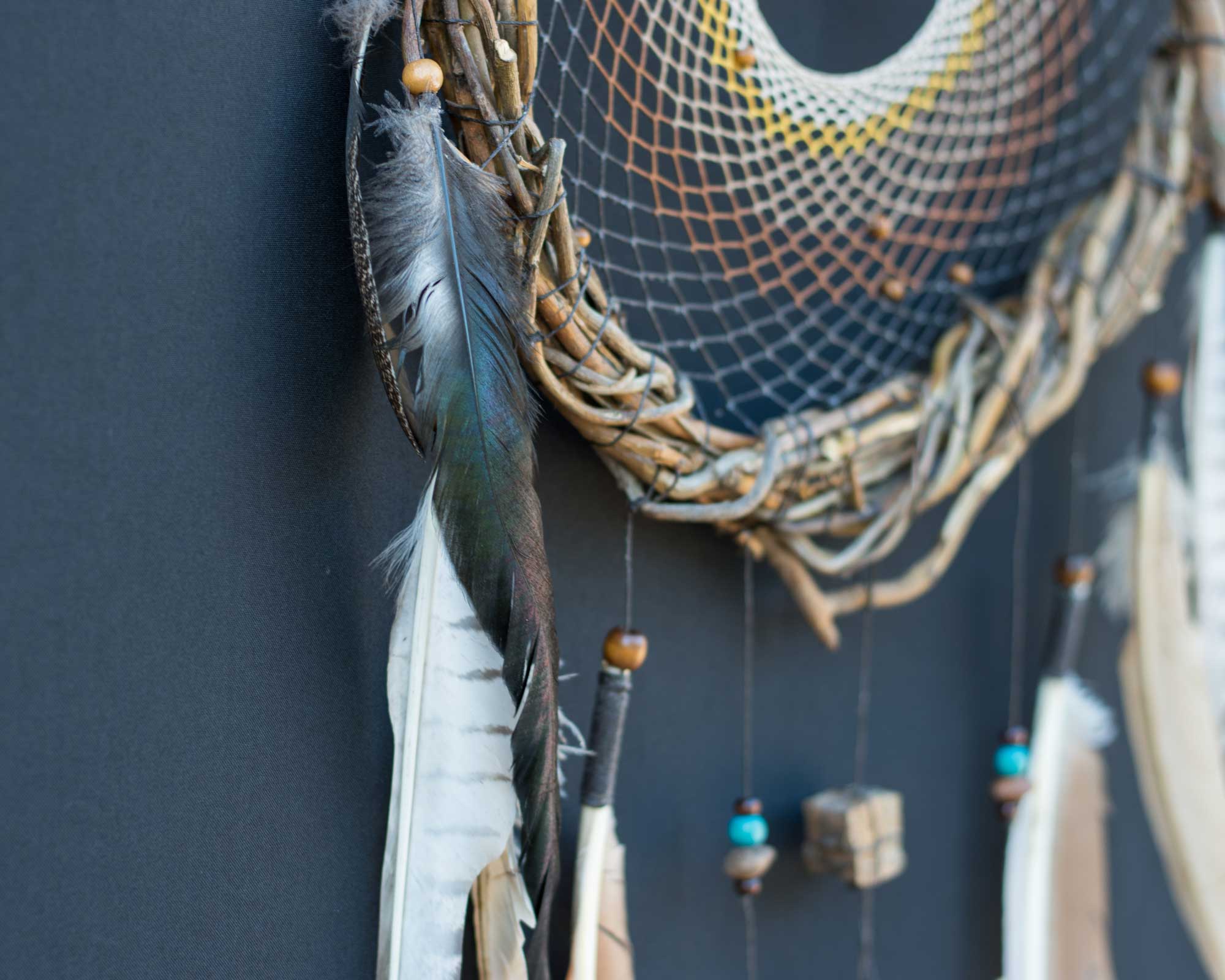 Dreamcatcher, Dream catchers boho decor, Crystals bedroom decor, Large dream catchers with crystals and rustic natural wilow, Bohemian gifts ArMoniZar