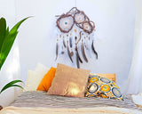 Dreamcatcher natural wall art with crystal for positive vibe wall hangings wandbehang ArMoniZar