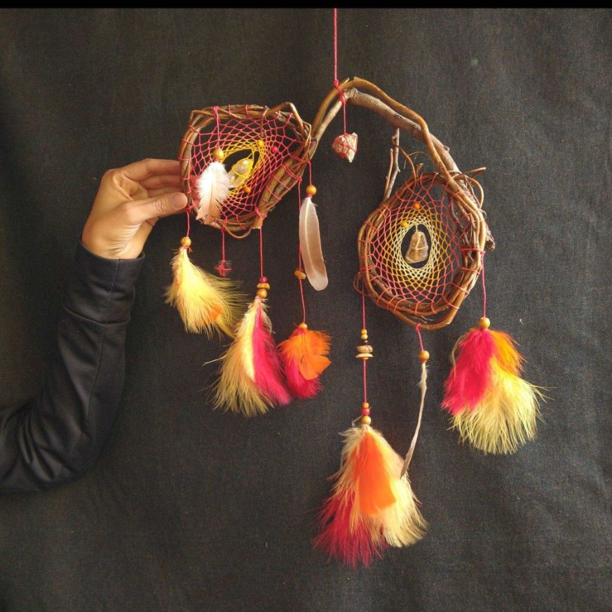 Dreamcatcher with energetic stones Earth Style ArMoniZar