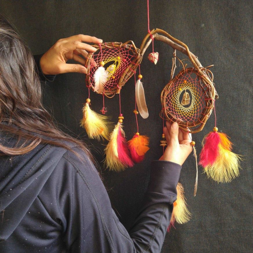 Dreamcatcher with energetic stones Earth Style ArMoniZar