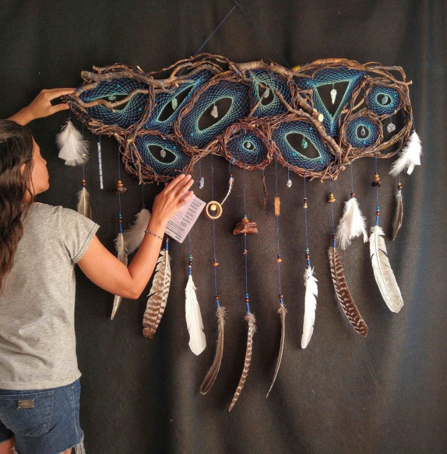 Giant dream catcher 43 inch wide ideal for the head of the double bed ArMoniZar
