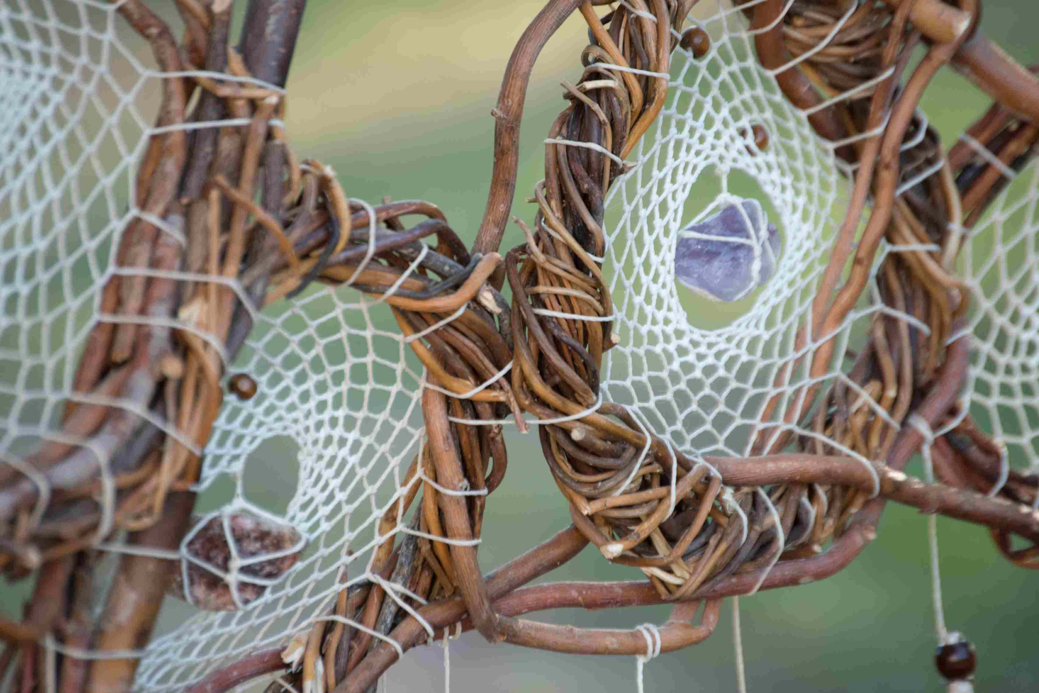 Handmade White Big Dream Catcher, Natural Wood, Healing Energy, Rustic Boho Decor - Inspire & Harmonize your Space ArMoniZar