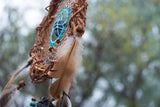 Handwoven Willow Wood Dreamcatcher with Healing Crystals - Traditional Native Art for Peaceful Home Decor ArMoniZar