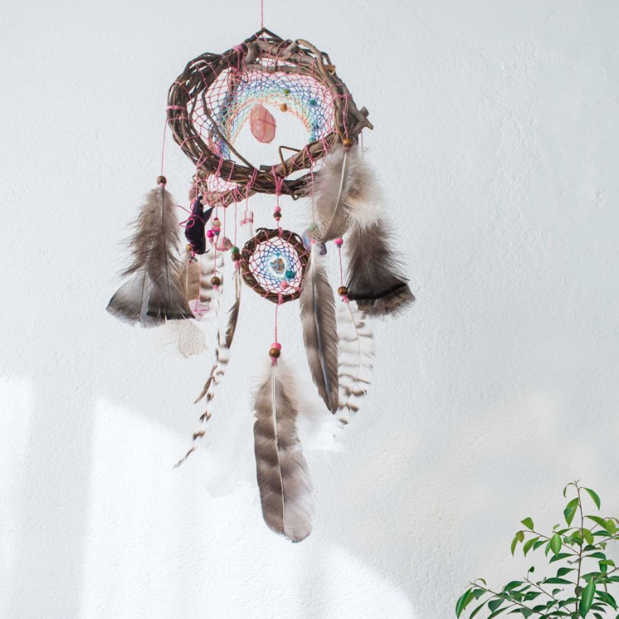 Hanging feathers with heal stones Healing energy ArMoniZar