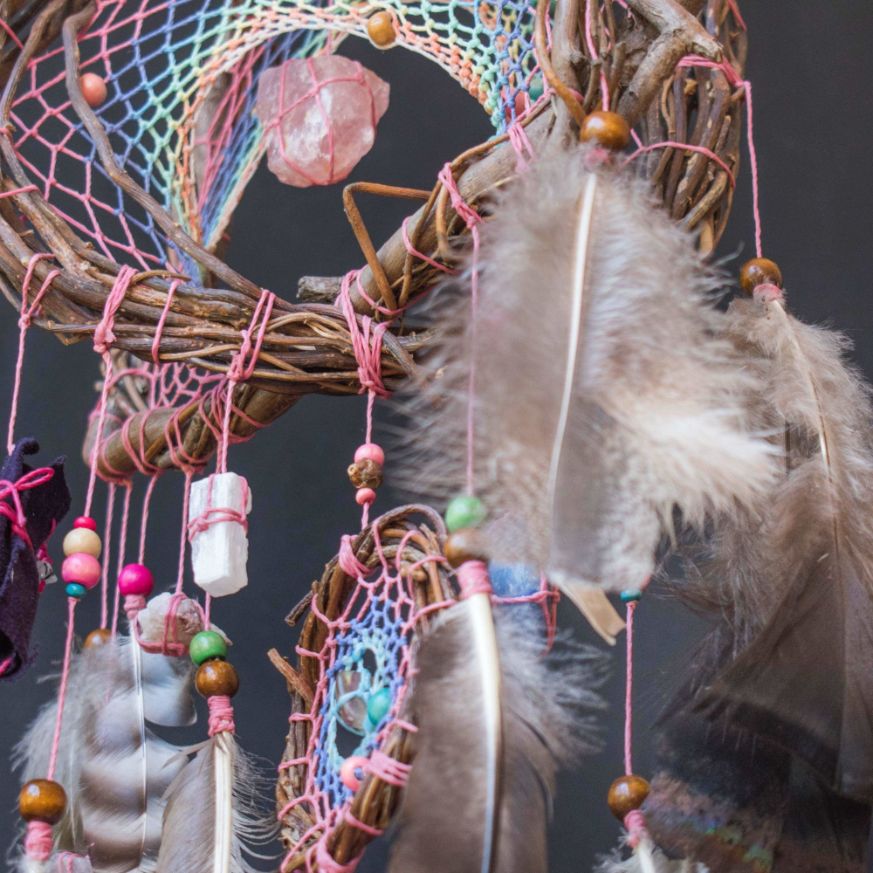 Hanging feathers with heal stones Healing energy ArMoniZar