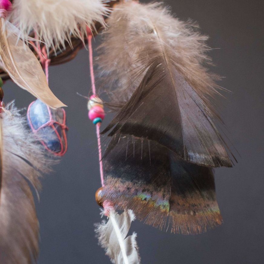 Hanging feathers with heal stones Healing energy ArMoniZar