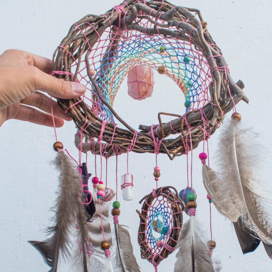 Hanging feathers with heal stones Healing energy ArMoniZar