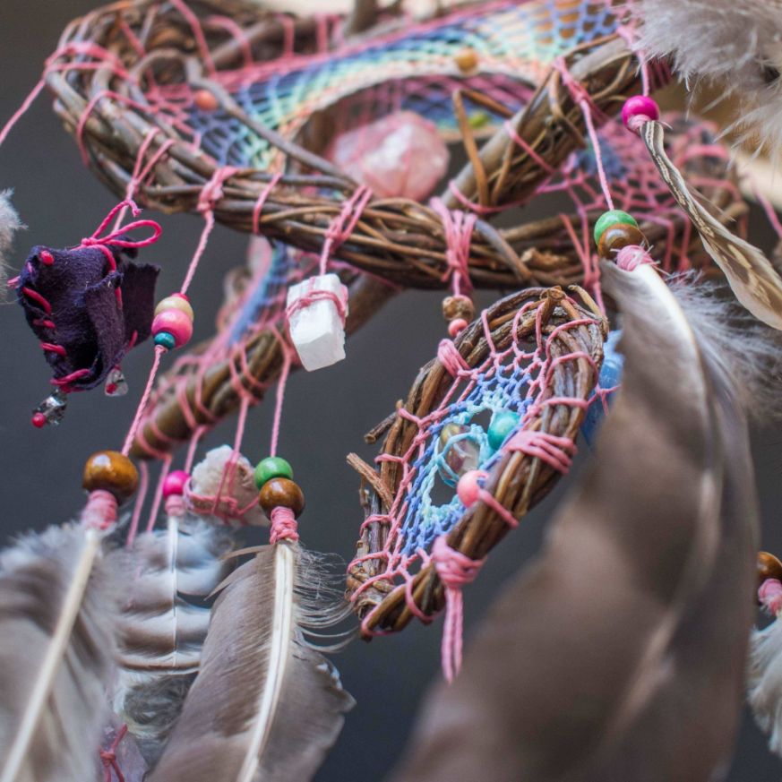 Hanging feathers with heal stones Healing energy ArMoniZar