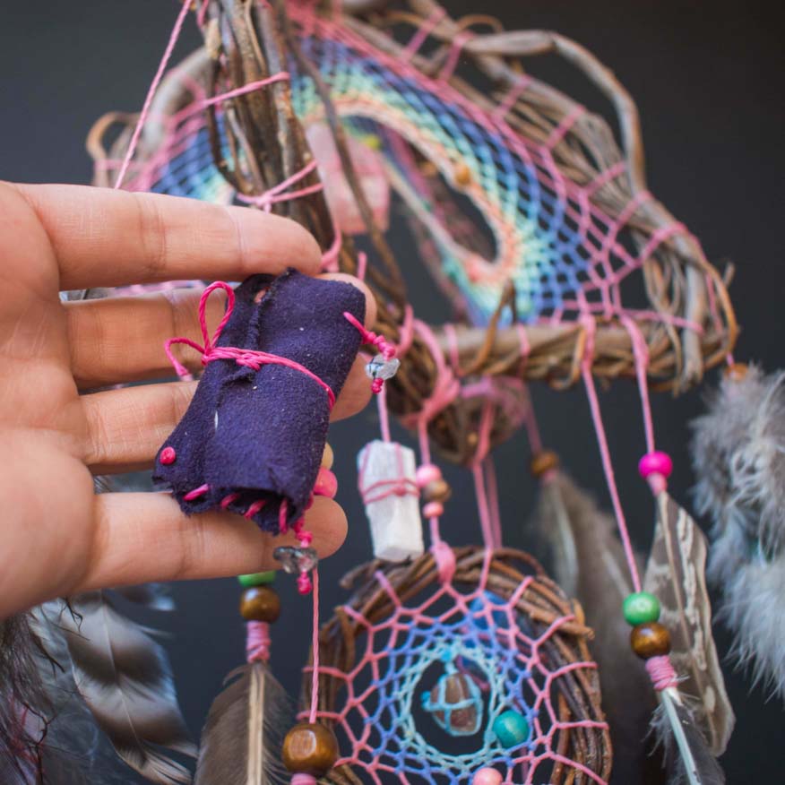 Hanging feathers with heal stones Healing energy ArMoniZar